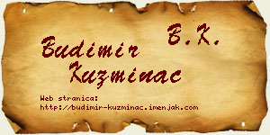 Budimir Kuzminac vizit kartica